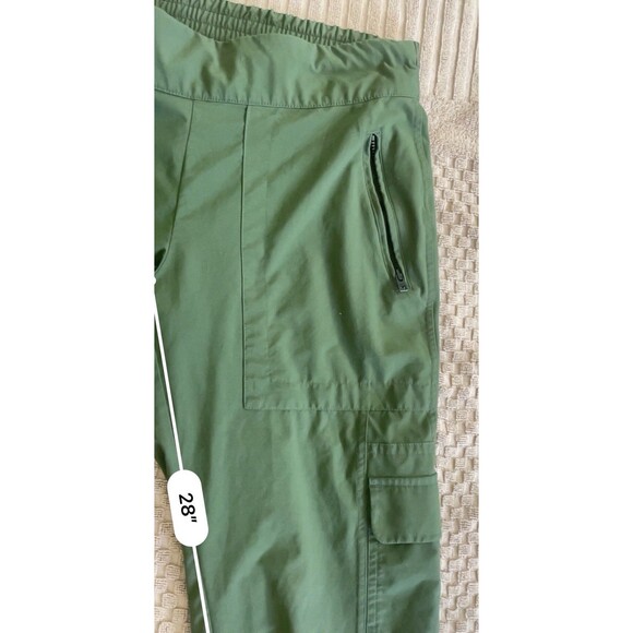 Athleta Women's  Chelsea Cargo Pant Elastic Waist Pockets Military Green SZ S - Picture 10 of 10